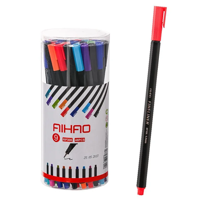 AIHAO FINELINER KALEM 48 Lİ STAND RP306 (Best)