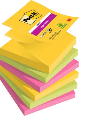 POST-IT YAPIŞKANLI NOT KAĞIDI SS CARNIVAL 76x76 Z NOT 90 YP 6 LI PAKET R330-6SS 550600510300