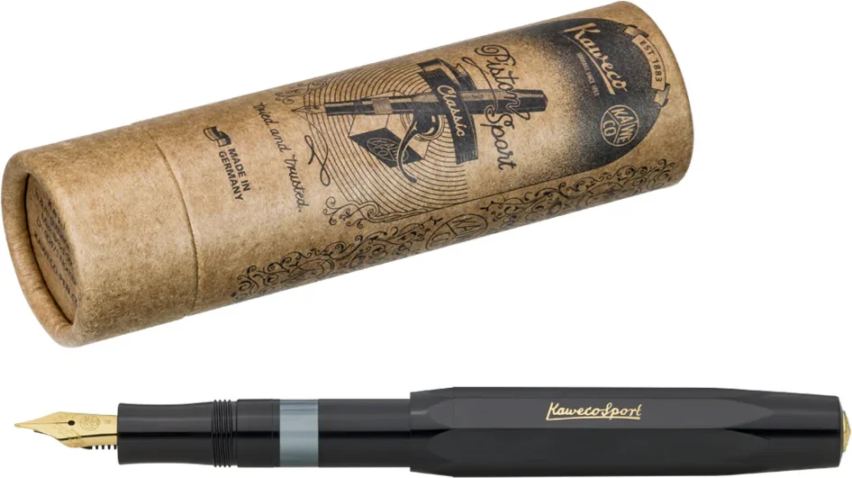 KAWECO DOLMA KALEM KLASİK SORT PISTON FILLER SİYAH M UÇ 11000336