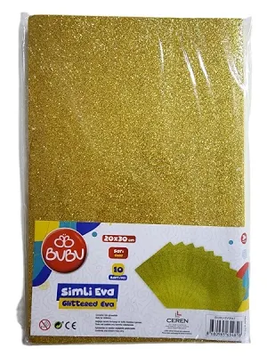 BU-BU A4 SİMLİ EVA 10'LU SARI BUBU-EV0047