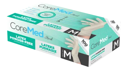 COREMED MUAYENE ELDİVENİ LATEKS PUDRASIZ TG 100 ADET (M)