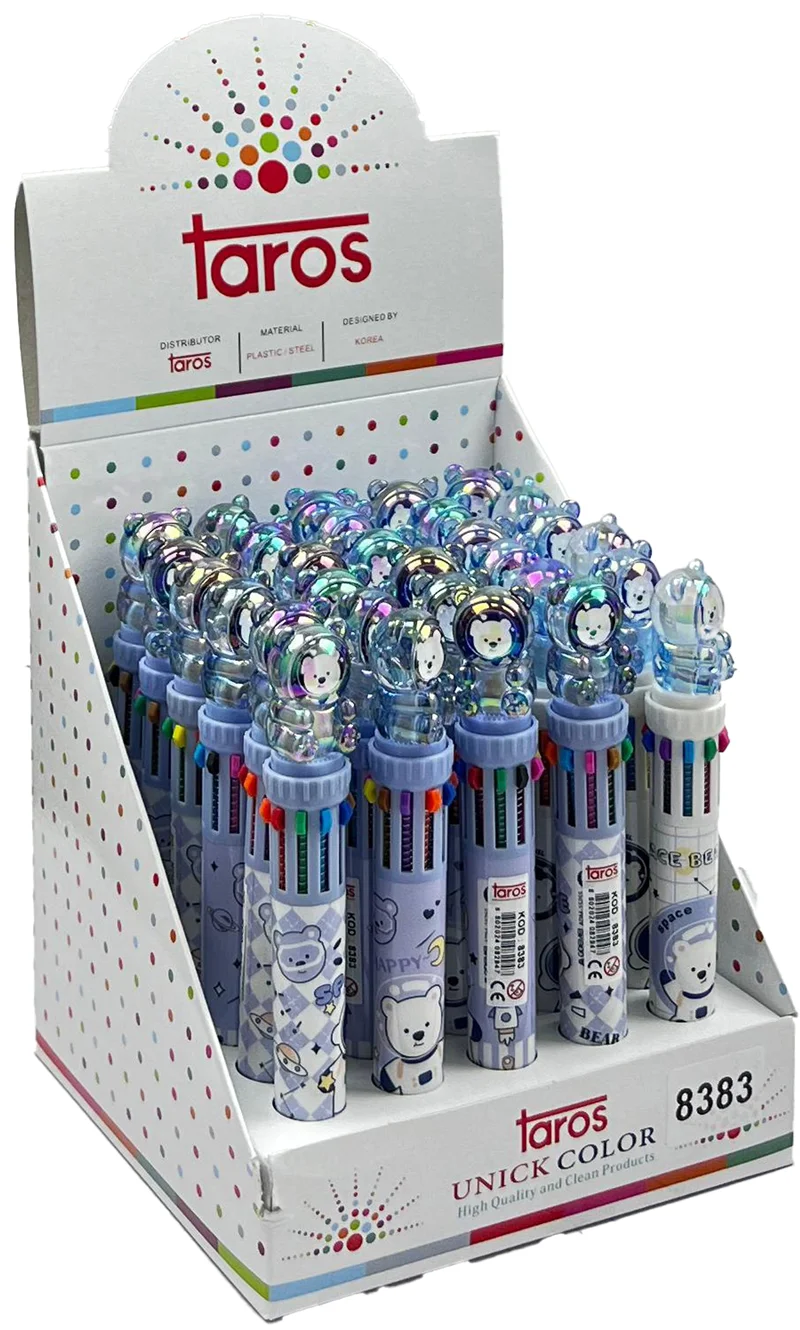 UNICK COLOR TÜKENMEZ KALEM SPACE BEAR 10 RENK 8383