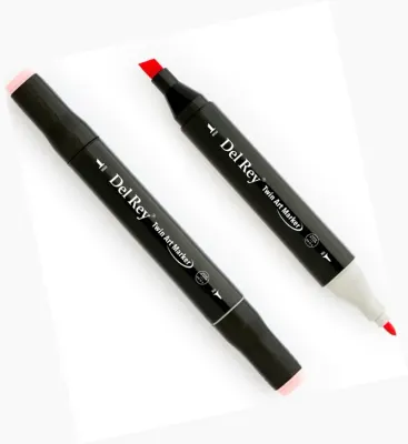 DEL REY GRAFİK MARKÖR TWIN MN-DR008 ROSE PINK (Best)