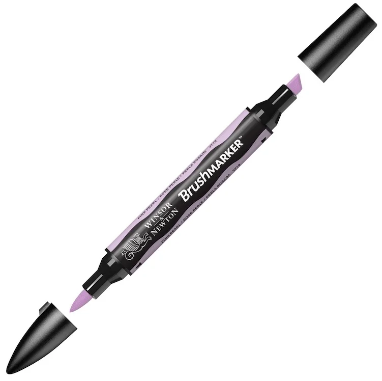W&N PROMARKER BRUSH KALEM PINK PEARL 376 WN-0204376