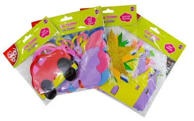 PASİF BU-BU EVA STICKER TEKLİ BÜYÜK STAND 12 Lİ BUBU-STS017