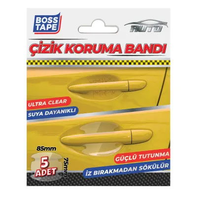 BOSS TAPE ÖZEL BANT AUTO ÇİZİK KORUMA BANDI 85x75 MM 5 ADET BLS. BT-09015