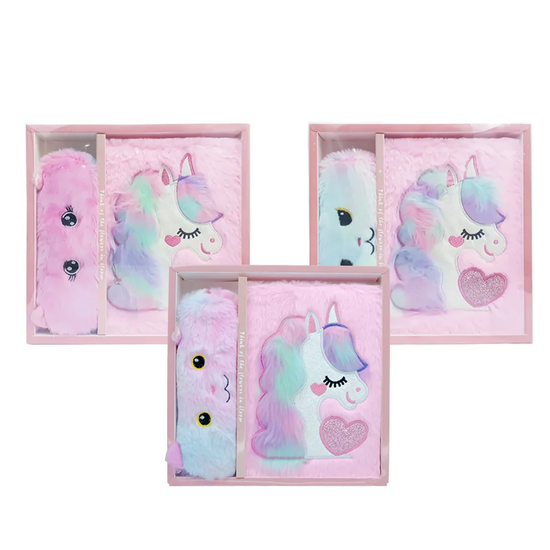 UNICK COLOR KALEM ÇANTASI ELEGANS PELUŞ + UNICORN HATIRA DEFTERİ 7974