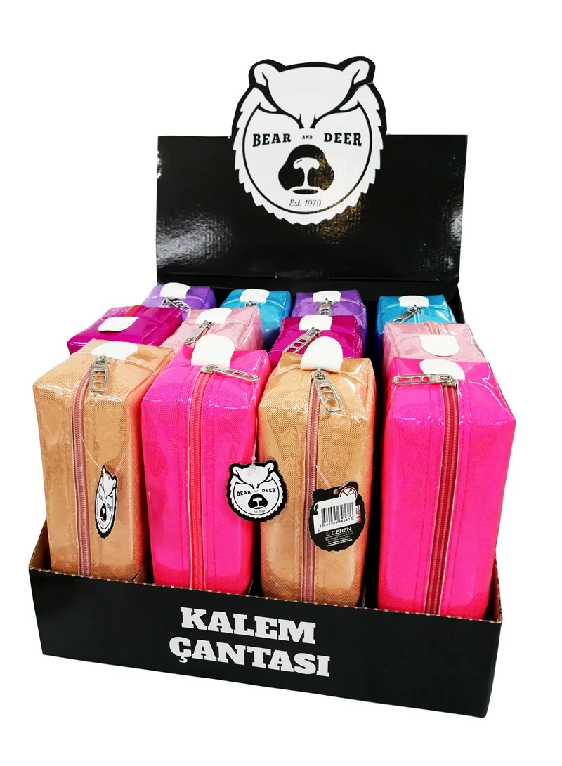 B&D KALEM ÇANTASI BÜYÜK BOY KALP DESENLİ BD-KCS043
