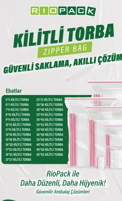 RIOPACK KİLİTLİ TORBA 9x11 CM 1000 Lİ PAKET
