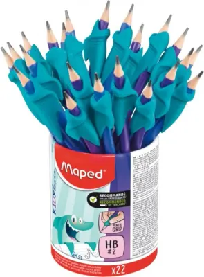 MAPED KURŞUN KALEM BLACK PEP'S KIDY LEARN SİLGİLİ HB 22 Lİ KAVANOZ 853502