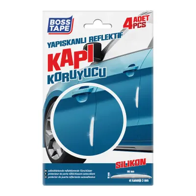 BOSS TAPE YAPIŞKANLI REFLEKTİF KAPI KORUYUCU 16x145 MM 4 DET BEYAZ BT-09032