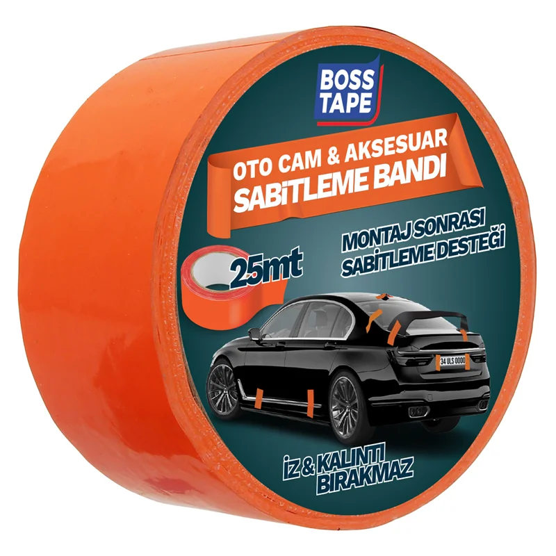 BOSS TAPE ÖZEL BANT OTO CAM & AKSESUAR SABİTLEME BANDI TURUNCU 45 MM x 25M BT-09016