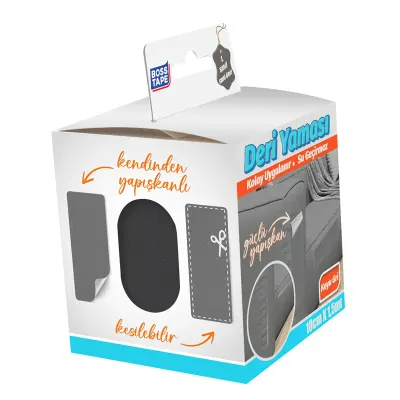 BOSS TAPE ÖZEL BANT DERİ YAMA BANDI 100 MM x 1.5M KOYU GRİ BT-03007