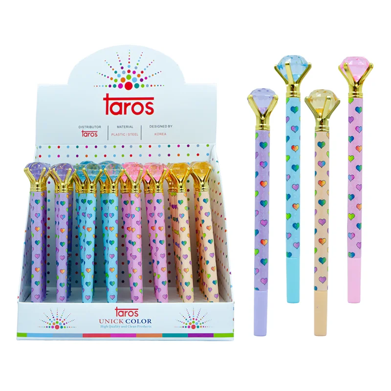 UNICK COLOR JEL KALEM TAŞLI KALPLİ 8074