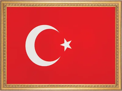 İNTER TÜRK BAYRAĞI VARAKLI ÇERÇEVE 50x70 INT-050