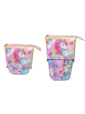 DREAM VEST KALEM ÇANTASI ÇİÇEKLİ UNICORN AYARLANABİLİR (U2059) VST-KCS0021