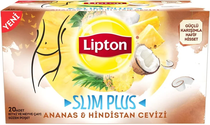 PASİF-LİPTON BİTKİ ÇAYI SLİM PLUS ANANAS & HİNDİSTAN CEVİZİ 20 Lİ 69765812