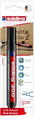 EDDING PERMANENT MARKÖR E-300 TEKLİ BLS. SİYAH