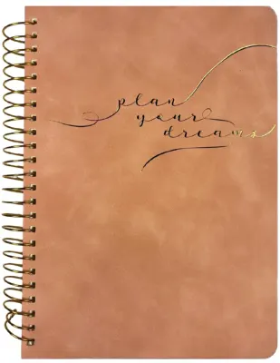 VİCTORİAS JOURNALS VEGAN DERİ GEÇMELİ KAPAKLI TARİHSİZ AJANDA-PLANLAYICI. A5.100 GR. IVORY. 224 SAYF