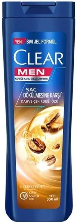 CLEAR MEN ŞAMPUAN KAHVE ÇEKİRDEĞİ ÖZÜ 350 ML