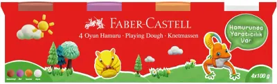FABER OYUN HAMURU 4X100 KLASİK RENKLER 2(TURUNCU,MOR,BEYAZ,KAHVERENGİ) 5170000042000 (Best)