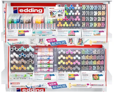 EDDING AKRİLİK LINEX 2 Lİ SERGİLEME ÜNİTESİ EDAKRILIKLINEX2