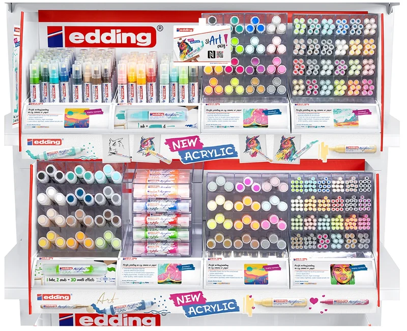 EDDING AKRİLİK LINEX 2 Lİ SERGİLEME ÜNİTESİ EDAKRILIKLINEX2