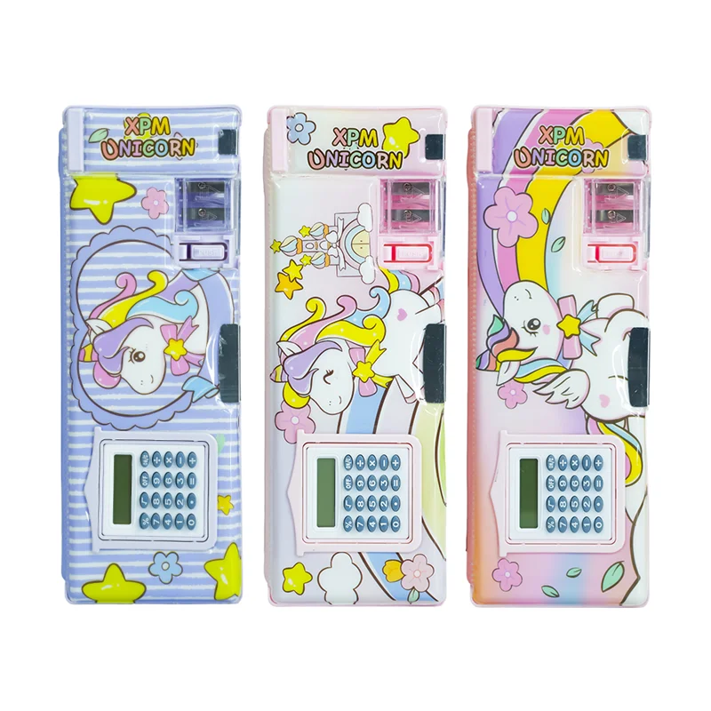 UNICK COLOR KALEM ÇANTASI UNICORN HESAP MAKİNELİ FONKSİYONEL 7139