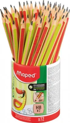 MAPED KURŞUN KALEM BLACK PEP'S KIDY LEARN SİLGİSİZ HB 72'Lİ KAVANOZ 854601