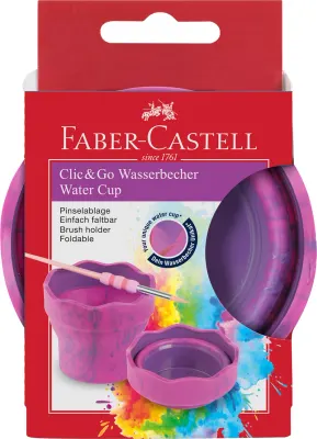 FABER SULU BOYA SULUĞU CLİC&GO PEMBE MERMER 181527