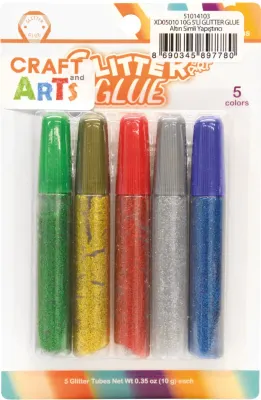 CRAFT AND ARTS GLITTER GLUE 10 GR 5 Lİ XD05010