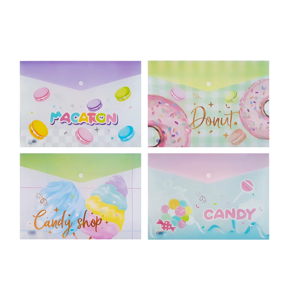UNICK COLOR CANDY SHOP SİMLİ A4 ÇIT ÇIT DOSYA 9869
