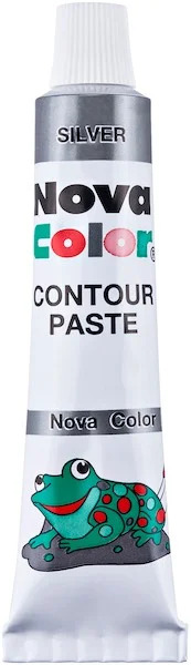 NOVA COLOR CONTOUR (KONTUR) PASTE GÜMÜŞ YALDIZ NC-185 (Best)
