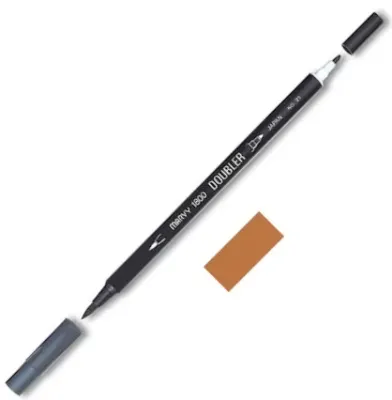 MARVY FIRÇA KALEM BRUSH PEN ÇİFT UÇLU 1800-044 LIGHT BROWN