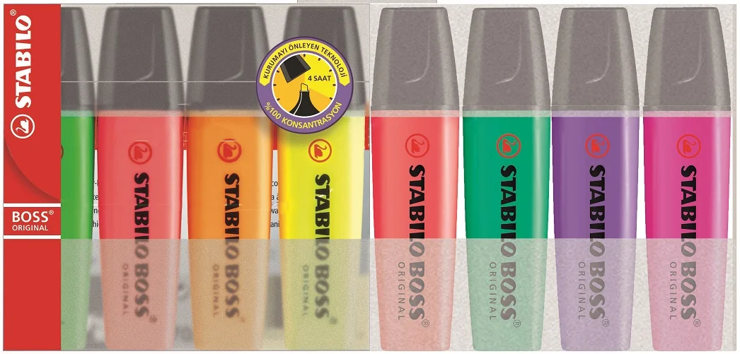 STABILO FOSFORLU KALEM BOSS ORIGINAL SET 8 Lİ 70/8