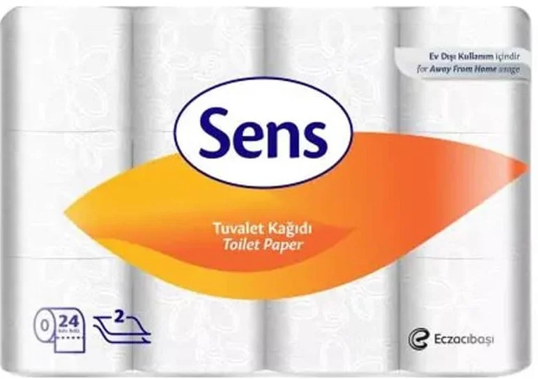 SENS TUVALET KAĞIDI 150 YAPRAK 24 LÜ 3.86 KG (KOLİ=24 LÜ x 3 PK) 7904651