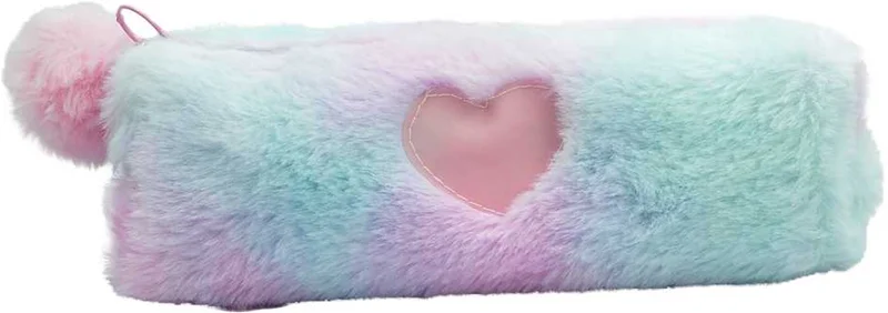 UNICK COLOR KALEM ÇANTASI PONPONLU KALPLİ PELUŞ 7673