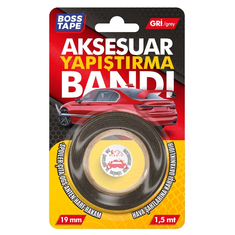 BOSS TAPE ÖZEL BANT OTO AKSESUAR YAPIŞTIRMA BANDI 19 MM x 1.5M BT-09008