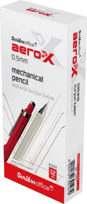SCRIKSS OFFICE VERSATİL KALEM AERO-X 0.5 SARI 12 Lİ KUTU