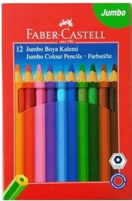 FABER KURU BOYA JUMBO 12 RENK TAM BOY 951000