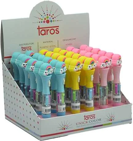 UNICK COLOR TÜKENMEZ KALEM MONSTER IŞIKLI KISA ÇOKLU 36 LI 7472