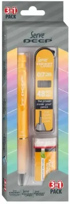 SERVE VERSATİL KALEM DEEP OKUL SETİ 0.7 HARDAL SARI SV-DEEP3SETHS