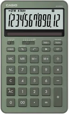 CASIO HESAP MAKİNESİ MASAÜSTÜ JW-200DQ-GN-W-DP
