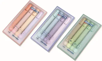GIPTA FOSFORLU KALEM LOOP PASTEL 4 RENK SET 18 Lİ STAND F1463