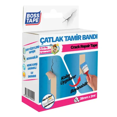 BOSS TAPE ÖZEL BANT ÇATLAK TAMİR BANDI 38 MM x 2M BT-06041
