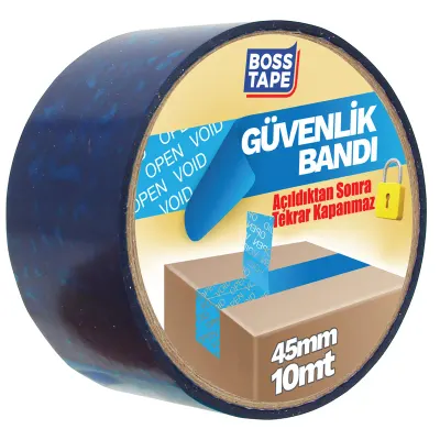 BOSS TAPE ÖZEL BANT GÜVENLİK BANDI 45 MM x 10M MAVİ BT-08015