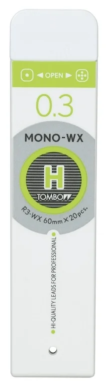 TOMBOW MİN MONO-WX PROFESYONEL 0.3 H 20 Lİ TÜP T-R3-WX H LIV