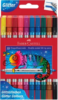 FABER KEÇELİ KALEM SETİ SİMLİ ÇİFT UÇLU 10 LU 5062151107000