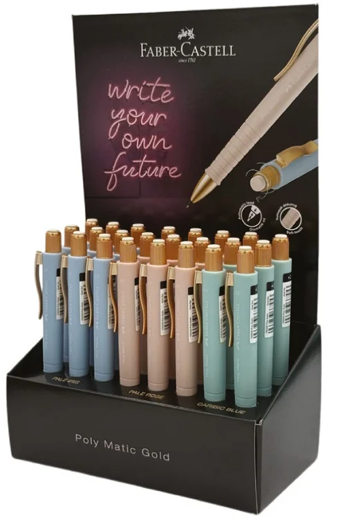FABER VERSATİL KALEM POLYMATIC GOLD ED. 0.7 STAND 24 LÜ 5084133345000