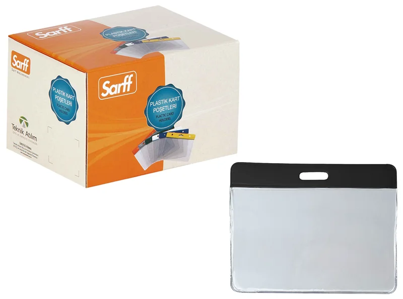 SARFF 7.5X9.5CM SİYAH KART POŞETİ - 100ADET